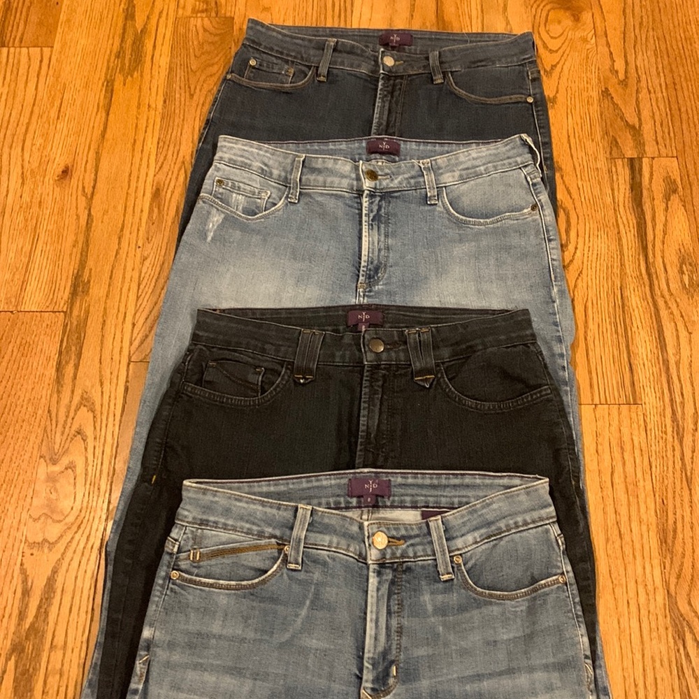 Bundle of 4 Size 8 NYDJ Slimming Leggings Jeans